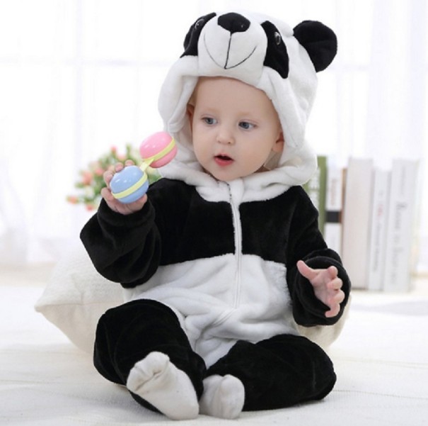 Dojčenský overal - Panda 12-18 mesiacov