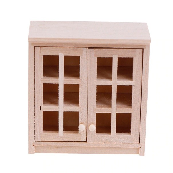 Doll's Wooden Wardrobe 1