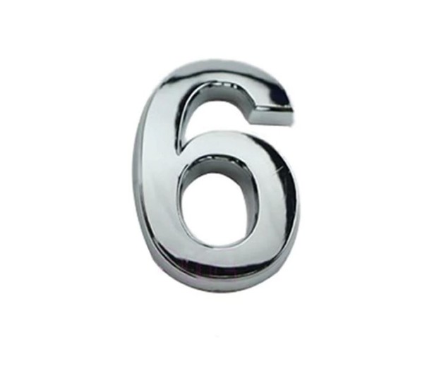 domové číslo strieborná 6