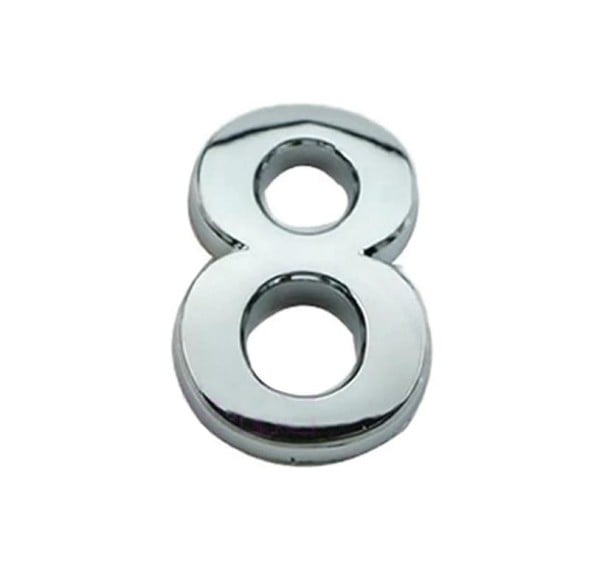 Domovní číslo černá 8