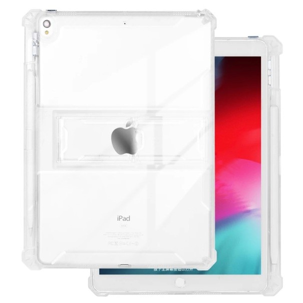 Doorzichtig hoesje voor iPad Pro 10,5 inch 2017 siliconen hoes met standaard en versterkte hoeken scherm- en randbescherming met opening voor stylus 1