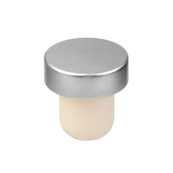 Dop de vin colorat cu capac plat, capac de sticlă 30 x 29 mm, dop practic de vin, capac reutilizabil gri