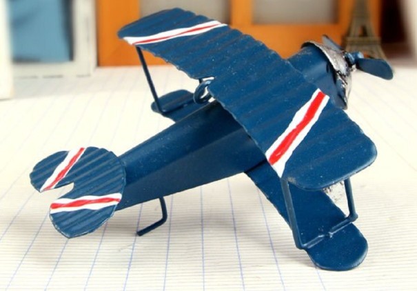 Doppeldecker-Modell blau