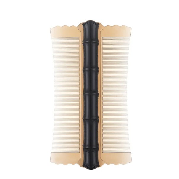 Doppelseitiger Läusekamm mit feinen Zähnen, Haarkamm zur Floh- und Schuppenentfernung, Haarpflege-Styling-Tool schwarz