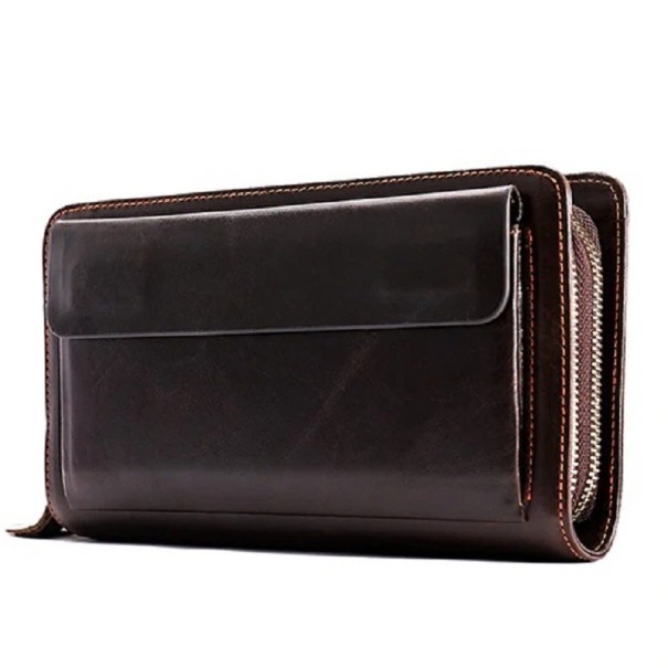 Doppelte Herrenbrieftasche aus Leder 3
