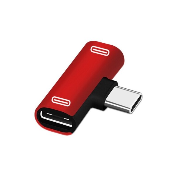 Doppio USB-C rosso
