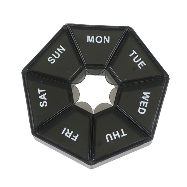 Dosiatore settimanale per farmaci P3162 nero