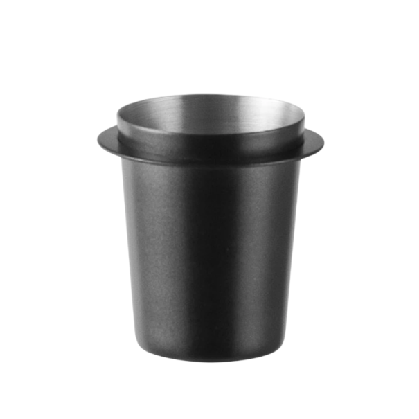 Dosierbecher aus Edelstahl für Espresso-Kaffeemaschinen 58 mm Professionelles Barista-Zubehör zur genauen Abmessung von Kaffee schwarz