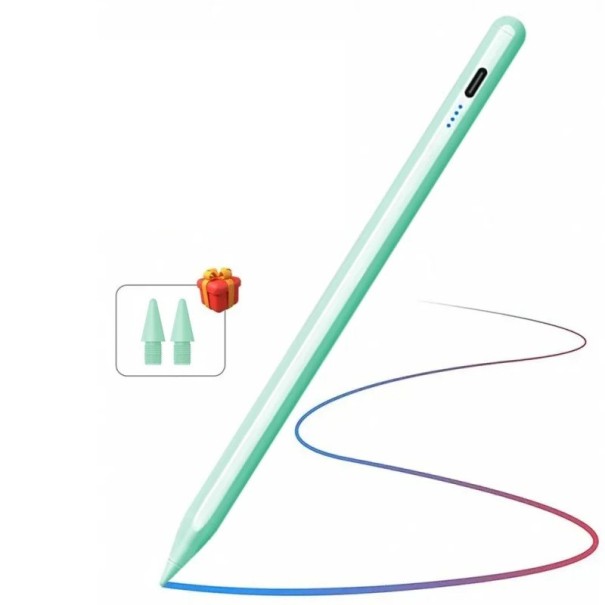 Dotykové pero pre iPad 2018–2024 Ignorovanie dotyku dlane Magnetické uchytenie Stylus bez Bluetooth Rýchle nabíjanie zelená
