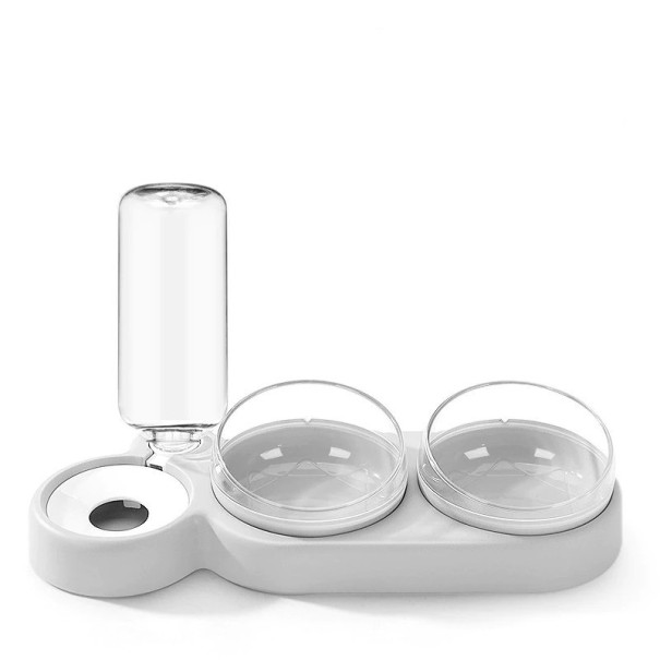 Double Bowl with Water Dispenser grey