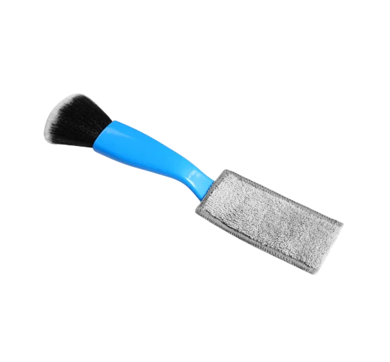 Double-Ended Guitar Cleaner String and Fretboard Brush in One Practical Tool for Guitar Maintenance Removes Dust and Dirt blue