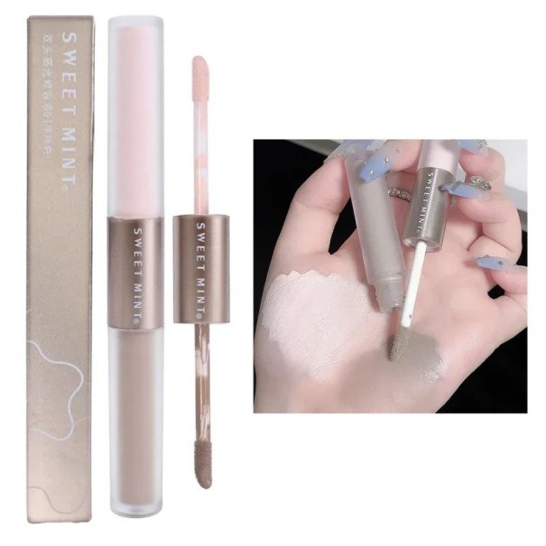 Double Liquid Face Contour Stick Matt Double Ended Contour Stick med Illuminator Liquid Face Highlighter 1