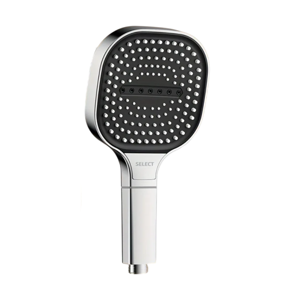 Douchekop 13 cm met filter 3 standen Rain Mist Mix Energiebesparende massage handdouche Hoge druk Kop met siliconen sproeiers zilver