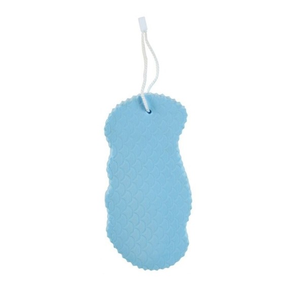 Douchespons 14 x 7 cm blauw