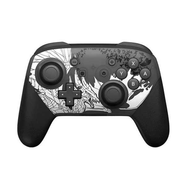 Draadloze gamecontroller met vibratie en gyroscoop voor Nintendo Switch OLED Lite, compatibel met pc via Bluetooth zilver