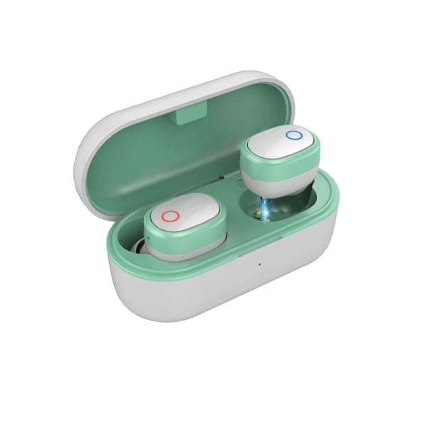 Draadloze oordopjes met oplaadbare doos 400 mAh Bluetooth 5.0 Microfoon Spraakassistent Batterijduur 4 tot 6 uur Muziek- en gespreksbediening 1