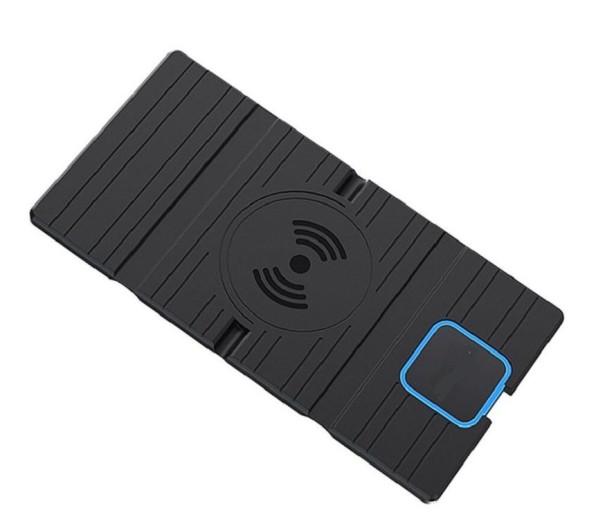 Draadloze oplader met antislipmat zwart