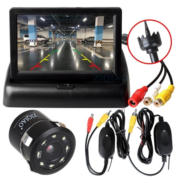 Draadloze parkeersysteemcamera en monitor 8