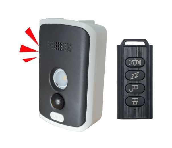 Draadloze PIR camping perimeter alarm 125 dB met afstandsbediening buiten bewegingssensor tegen mensen en dieren 1