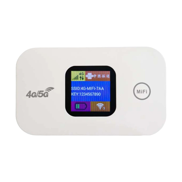 Draadloze WiFi-router 4G 150 Mbps met SIM-kaart Draadloze signaalversterker met LCD-scherm Draagbare router Krachtige signaalversterker WiFi-extender 2600 mAh 1
