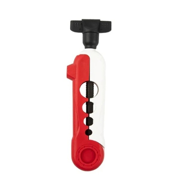 Draagbare mini-lijnopwinder 13 × 3,4 cm Compacte vismolen Eenvoudig opwinden van lijn Snelle spoelwissel Praktische vishulp wit