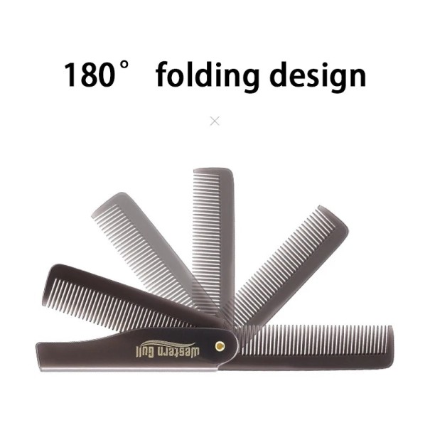 Draagbare opvouwbare kam 9,2–16,5 cm Reis styling kam voor haar en baard Compacte pocketkam voor mannen en vrouwen 1