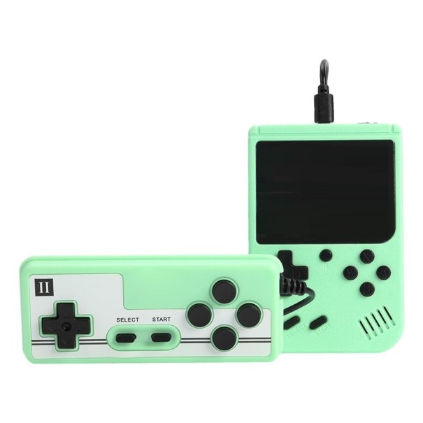 Draagbare spelcomputer met controller groen