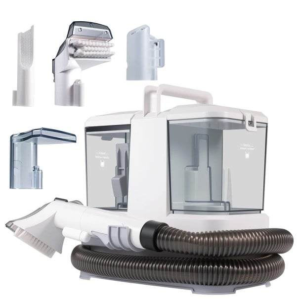 Draagbare tapijtreiniger 500W 12KPa krachtige spuitzuiger voor bekleding van autostoelen, banken, matrassen, tapijten en dierenharen 1