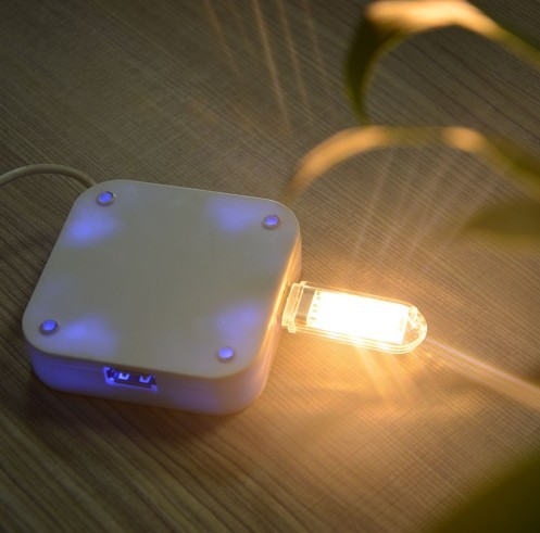 Draagbare USB-lamp geel