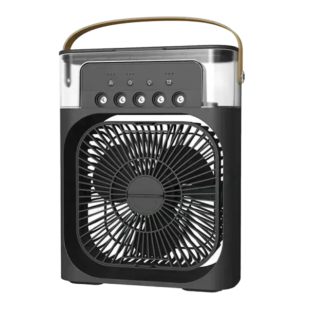Draagbare ventilator met LED-licht Draagbare luchtbevochtiger 3in1 25 x 9 x 20 cm 10 W