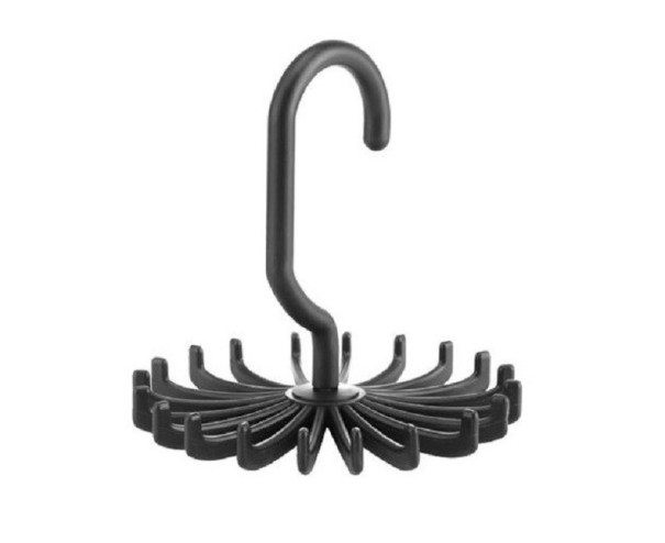 Draaibare stropdas- en riemhanger zwart