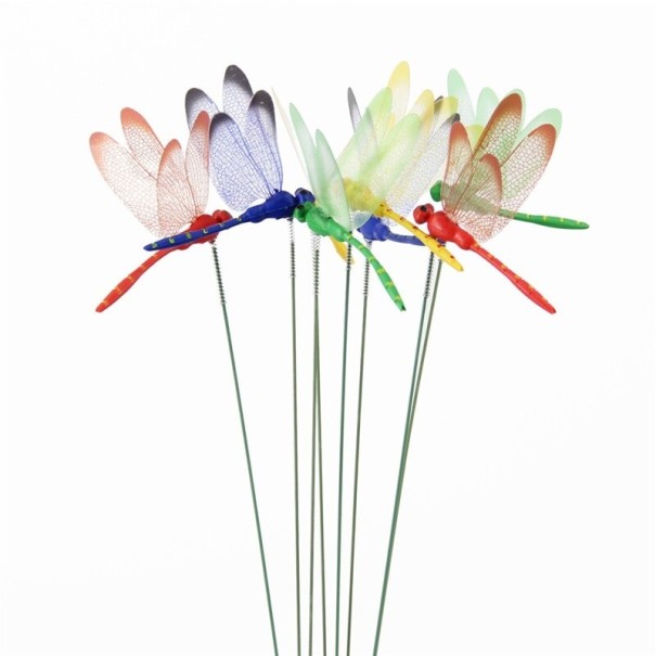 Dragonfly Decorative Picks 10 pcs multicolour
