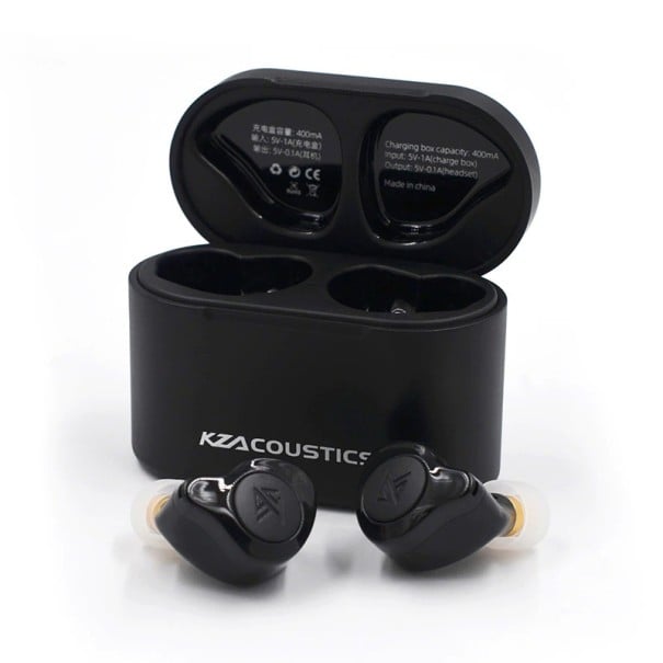 Drahtlose In-Ear-Kopfhörer für Musik und Anrufe Bluetooth 5.0 Reichweite bis zu 20 m Ladeetui 400 mAh Lautstärkeregelung und Wiedergabe schwarz