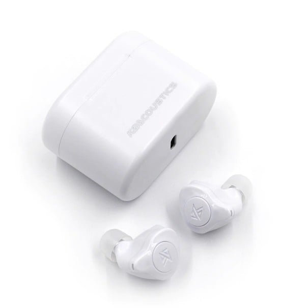 Drahtlose In-Ear-Kopfhörer für Musik und Anrufe Bluetooth 5.0 Reichweite bis zu 20 m Ladeetui 400 mAh Lautstärkeregelung und Wiedergabe weiß