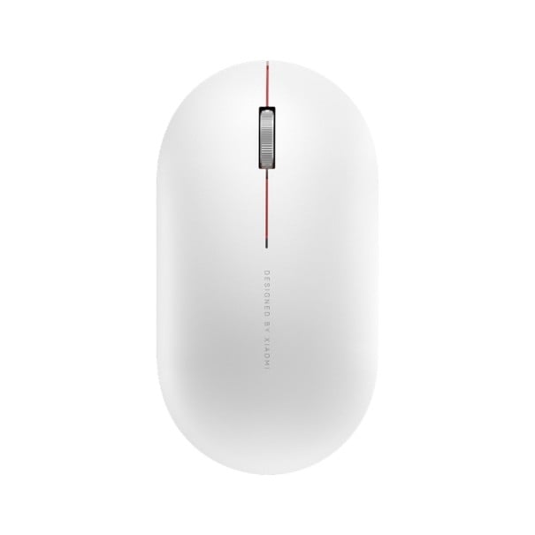 Drahtlose Maus für Computer und Laptop mit USB-Empfänger 2,4 GHz Auflösung 1000 DPI Reichweite 10 m Stromversorgung 1x AA-Batterie weiß