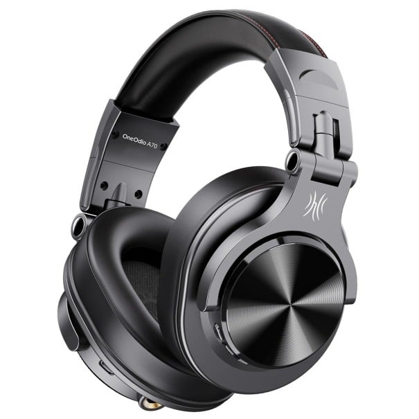 Drahtlose Over-Ear Studio-Kopfhörer mit Bluetooth 5.0 und kabelgebundenem Anschluss 3,5 mm Klinke Batterie 650 mAh Kabel mit 6,35 mm Stecker schwarz