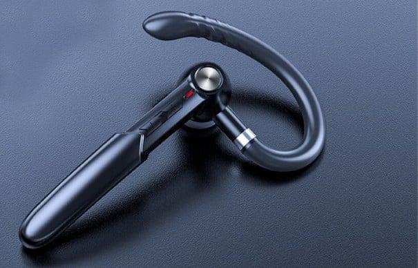 Drahtloses Bluetooth 5.0 Headset mit Mikrofon für Telefonate Reichweite 10 m Sprachassistent Abmessungen 10,2 x 6,3 x 2,5 cm schwarz