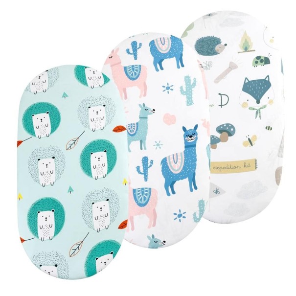 Drap de lit pour poussette 3 pcs 2