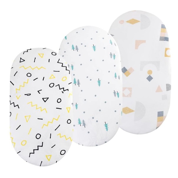 Drap de lit pour poussette 3 pcs 3