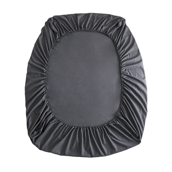 Drap en coton 140 x 200 cm gris foncé