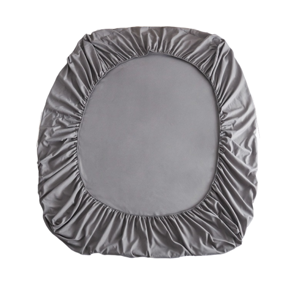 Drap en coton 90 x 200 cm gris