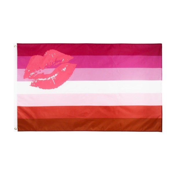 Drapeau arc-en-ciel lesbien 60 x 90 cm 1