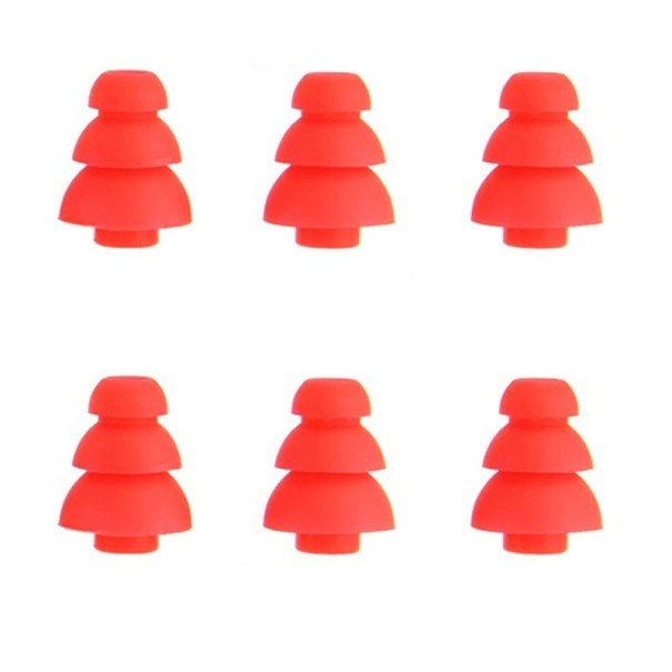 Dreifachstecker für Kopfhörer 6 Stück C1196 rot S