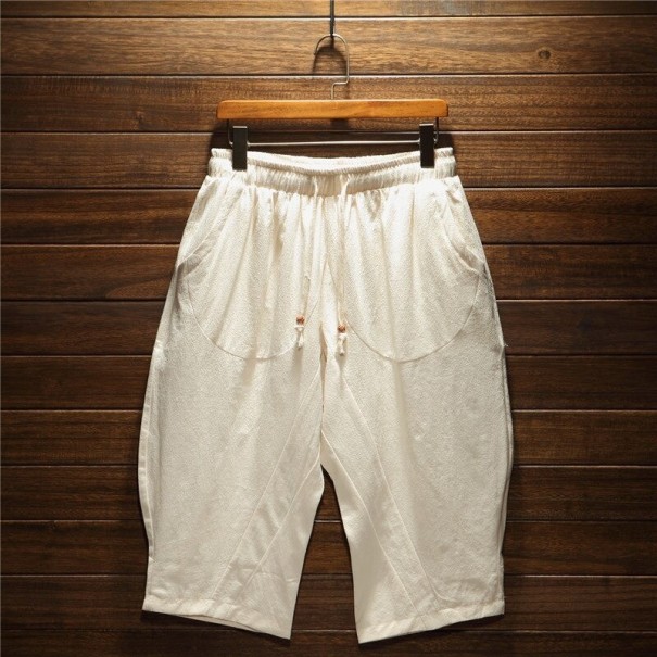 Dreiviertelhose für Herren F1540 beige M