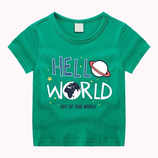 Drenge-T-shirt B1459 grøn 2