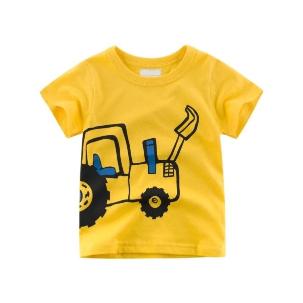 Drenge-T-shirt med bil B1412 8 D