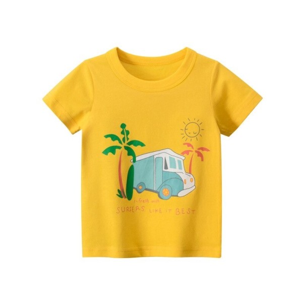 Drenge-T-shirt med bil B1434 6 C
