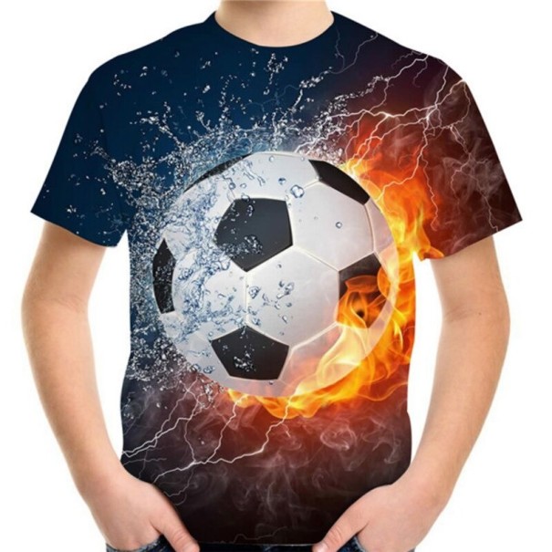 Drenge-T-shirt med bold 8 E