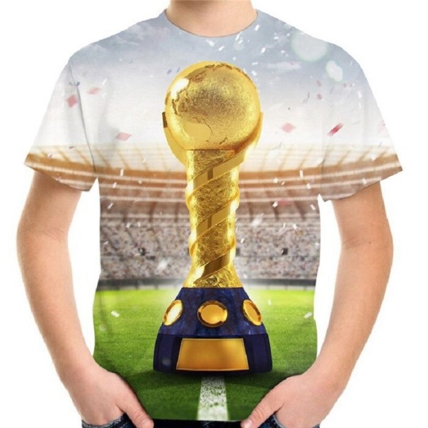 Drenge-T-shirt med bold B1487 4 E