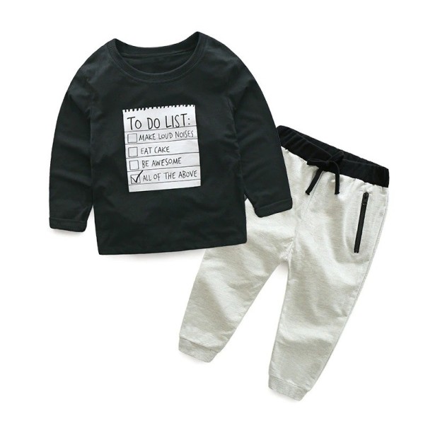 Drenge T-shirt og bukser L1705 6